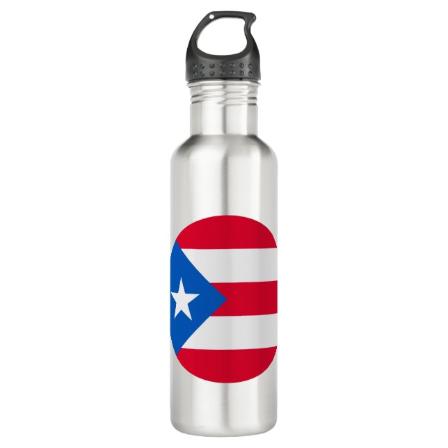 Botella De Agua Puerto Rico Flag (Anverso)