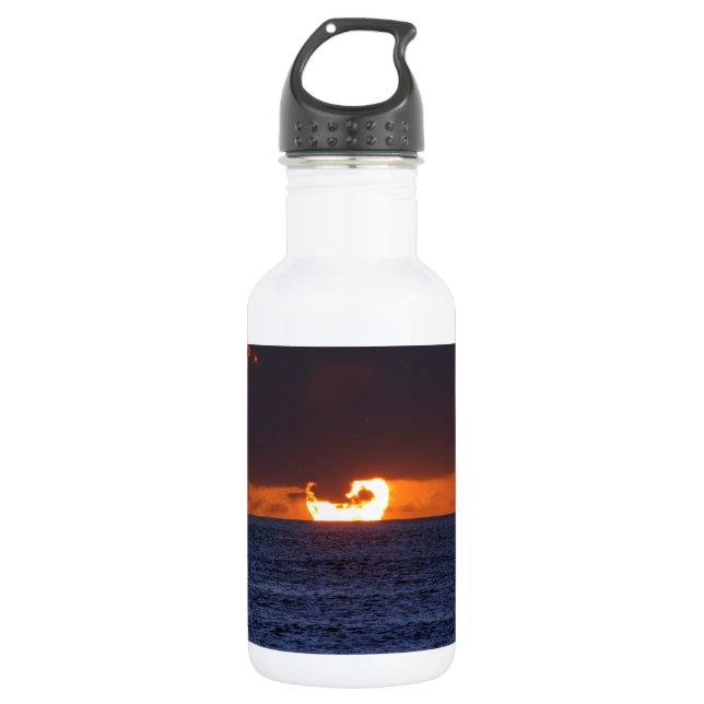 Botella De Agua Puesta del sol hawaiana (Anverso)