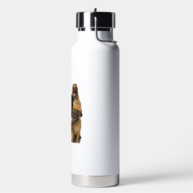 Botella De Agua Pug (Izquierda)