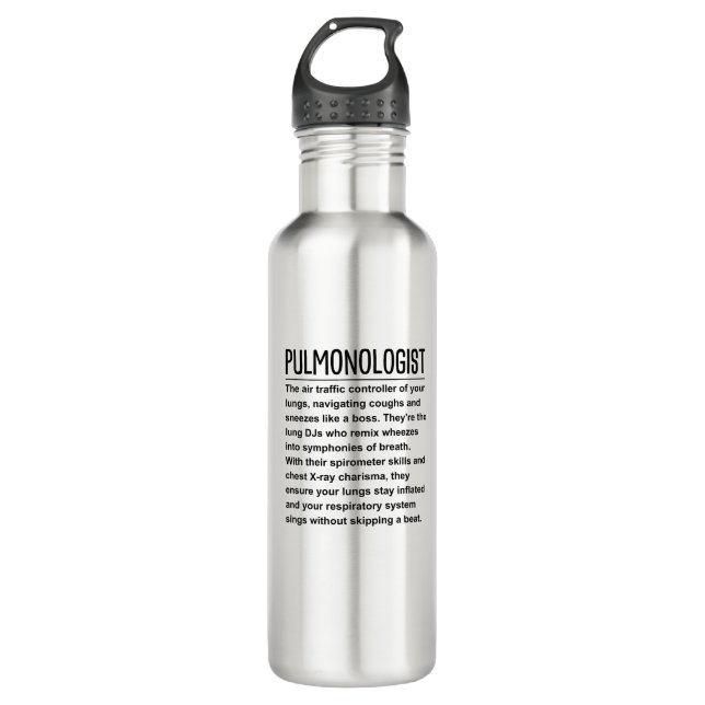 Botella De Agua Pulmonólogo (Anverso)