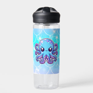 Botella De Agua Pulpo azul lindo