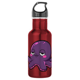 Botella De Agua Pulpo Divertido Soñoliento