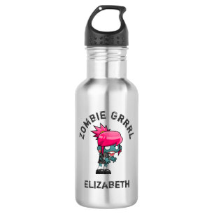 Botella De Agua Punk lindo Rock Zombie Grrrl
