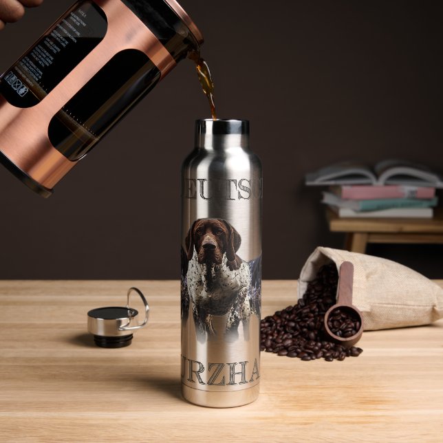 Botella De Agua Punteros de corto alcance alemanes (GSP) (Café)