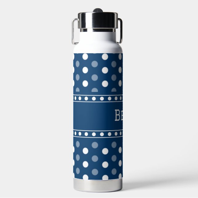 Botella De Agua Punto Azul Real (Frente)