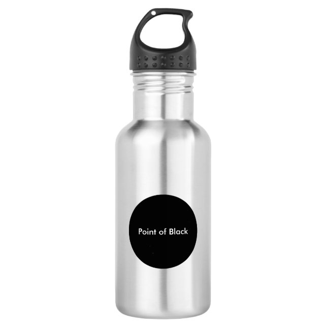 Botella De Agua Punto de Negro (Anverso)