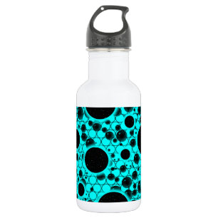 Botella De Agua Puntos de burbuja espacial - Cian