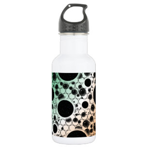 Botella De Agua Puntos de burbuja espacial - Verde/Blanco/Naranja