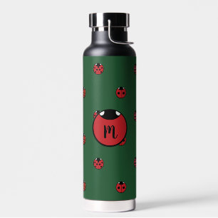 Botella De Agua Puntos de mariquita