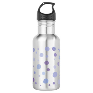 Botella De Agua puntos de polka pintados a mano