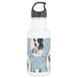 Botella De Agua Puppy Paws Thermos Metalizado