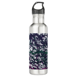 Botella De Agua Purple, Green, Pink, Marble Artwork