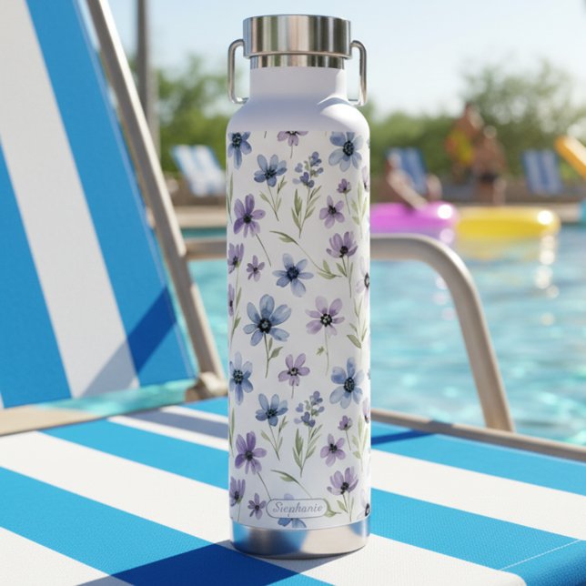 Botella De Agua Purple Wildflower Meadow (Subido por el creador)