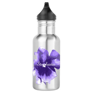 Botella de agua púrpura personalizada del iris