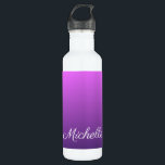 Botella De Agua Púrpura personalizado<br><div class="desc">Púrpura personalizado</div>