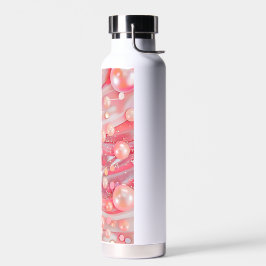 Botella De Agua Purpurina de color Pastel de impresión Pearl