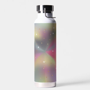 Botella De Agua Purpurina espumoso galaxia rosa colorida
