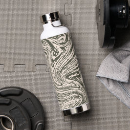 Botella De Agua Purpurina Marble