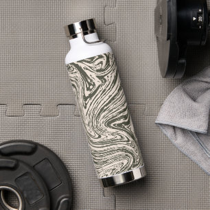 Botella De Agua Purpurina Marble