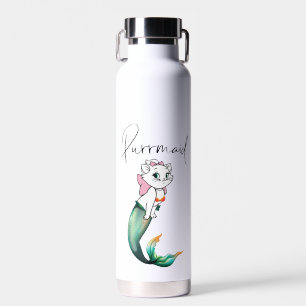 Botella De Agua Purrmaid de gatito de gatito de comadreja - Diseño