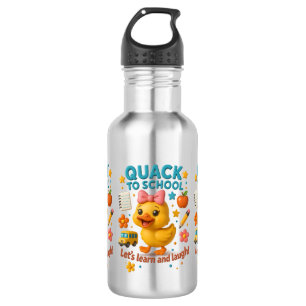 Botella De Agua Quack a la Escuela – Pato Divertido de Regreso a C