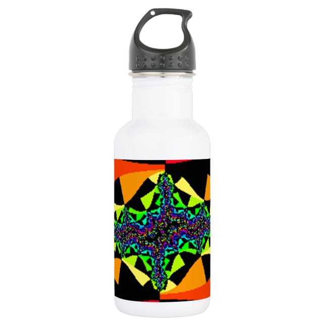 Botella De Agua Quasar tablero de ajedrez (Anverso)