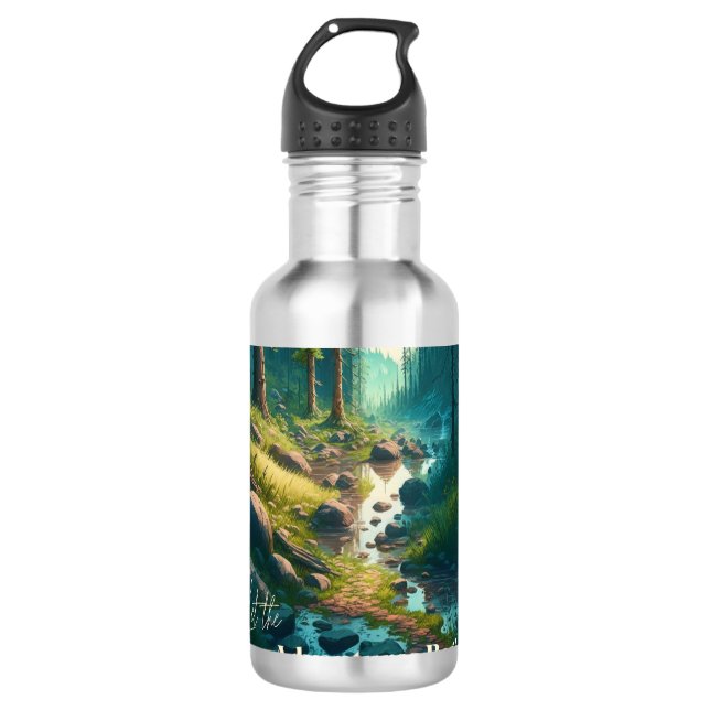 Botella De Agua Que comiencen las aventuras | Temática de camping (Anverso)