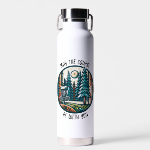 Botella De Agua Que el campo esté con tu disco de golf