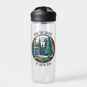 Botella De Agua Que el campo esté con tu disco de golf