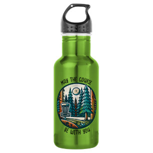 Botella De Agua Que el campo esté con tu disco de golf