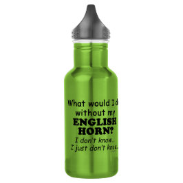 Botella De Agua Qué haría, Cuerno de Inglés