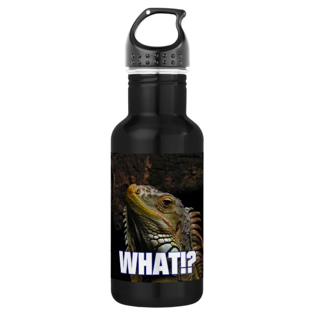 Botella De Agua ¿¡Qué!? Iguana (Anverso)