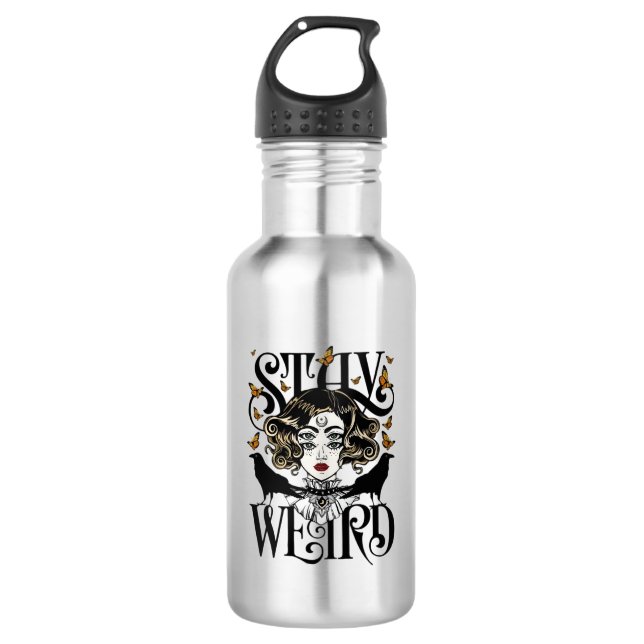Botella De Agua Quédate raro (Anverso)