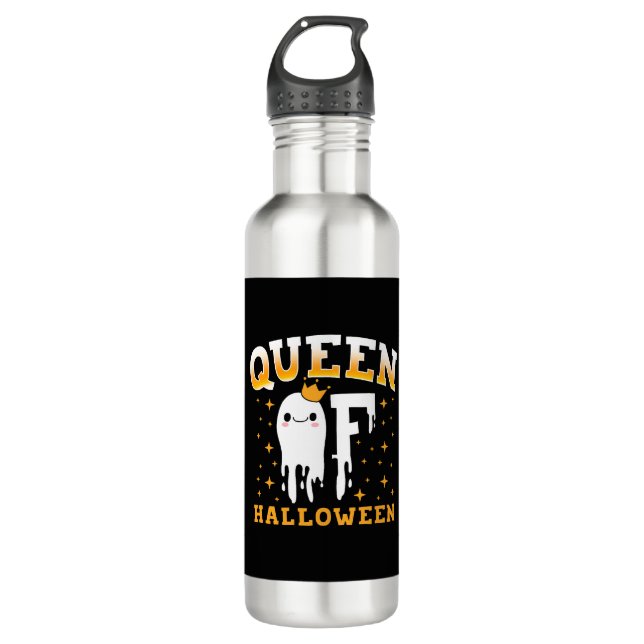 Botella De Agua Queen Halloween (Anverso)