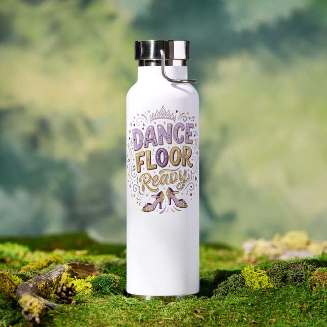 Botella De Agua Quinceañera Lista para Bailar (Al aire libre (girado))