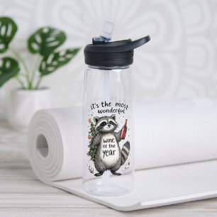 Botella De Agua Raccoon del Año el vino más maravilloso