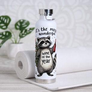 Botella De Agua Raccoon del Año el vino más maravilloso