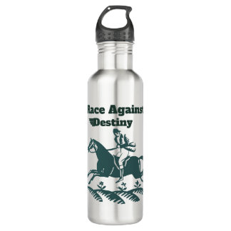 Botella De Agua Race Against Destiny – Vintage Equestrian Graphic