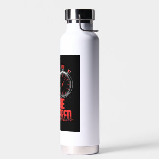 Botella De Agua Race The Clock Own The Checkered Stopwatch