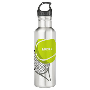 Botella De Agua Racquet y bolas de tenis personalizado