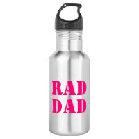 Rad Dad neón rosa caliente negro moderno tipografí
