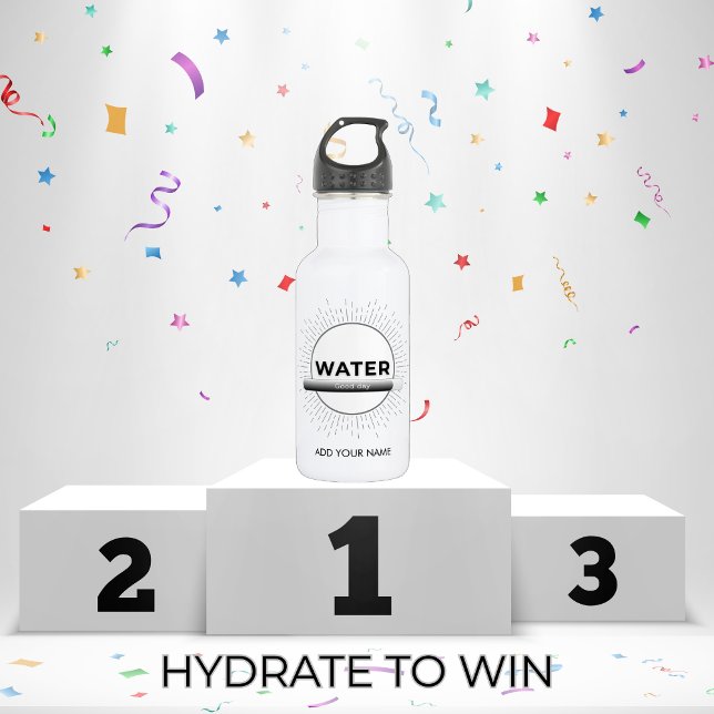 Botella De Agua Radiant Sun Water Quote with Good Day Bar (Subido por el creador)