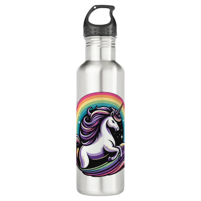 Botella De Agua Raibow Unicorn (Anverso)