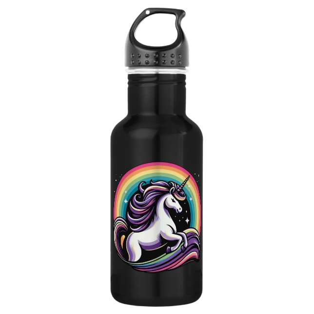 Botella De Agua Raibow Unicorn (Anverso)