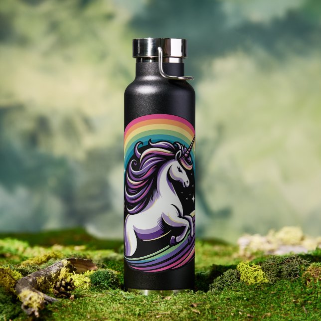 Botella De Agua Raibow Unicorn (Exterior)
