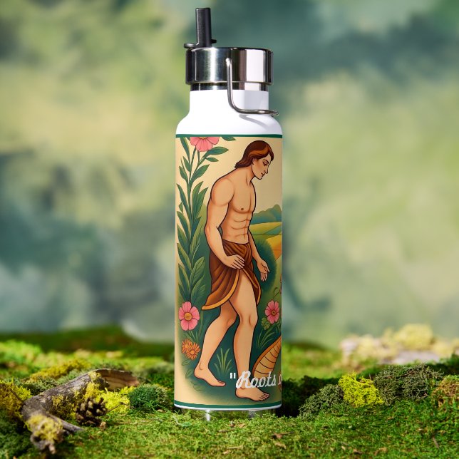 Botella De Agua "Raíces Del Conocimiento" (Al aire libre (girado))