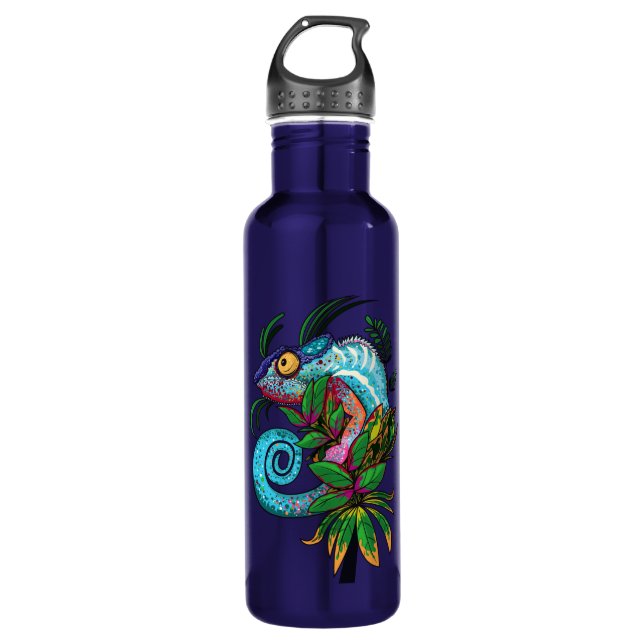 Botella De Agua Rainbow Chameleon (Anverso)