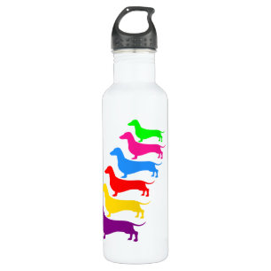 Botella de agua Rainbow Dachshund