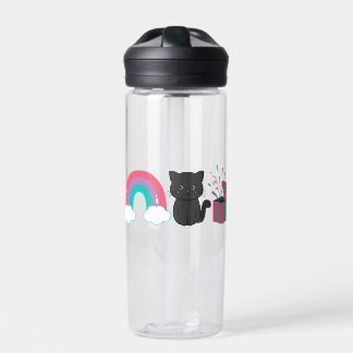 Botella De Agua Rainbow Kitten Surprise Icon Water Bottle