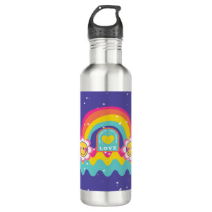 Botella De Agua Rainbow Love